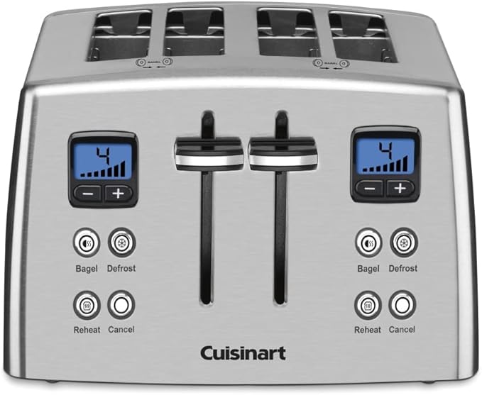 Cuisinart 4 Slice Countdown Motorized Toaster, Compact Design by Cuisinart