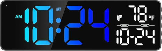 Large LED Digital Wall Clock by DigitalClocks