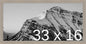 Frame It Easy 33 x 16 Rustic Gray Wood Frame by FrameItEasy