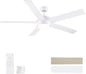 POCHFAN 60 Inch White Ceiling Fans by POCHFAN
