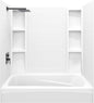 White Acrylic Tub Wall Surround 32"x 60"x 58" by NoahWilliamHome