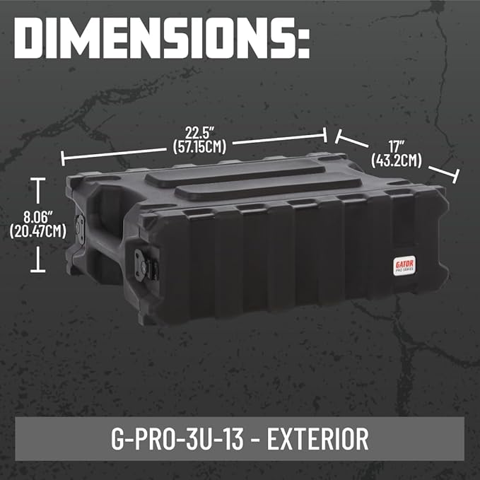 Gator Cases Pro Series 3U Rack Case - Image 7