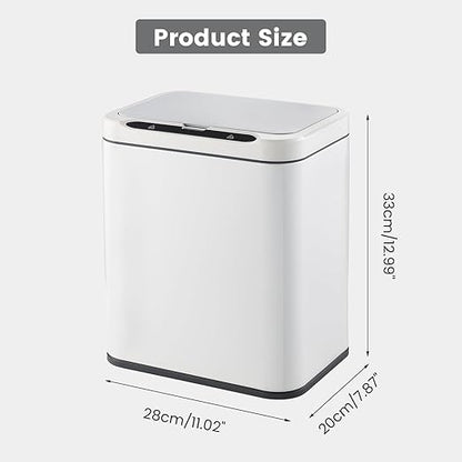 ELPHECO Stainless Steel Office Trash Can Motion Sensor Garbage Can Touchless - Image 3