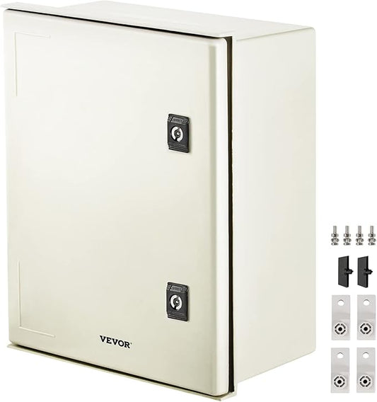 VEVOR Electrical Enclosure Box, 15.7'' ×11.8'' ×7.9'', Fiberglass Junction Box by VEVOR