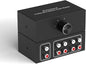 Dingsun 4-Way Stereo Audio Switcher, Bi-Directional Right and Left Channel by Dingsun