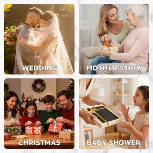 DIKAR 8x10 Picture Frame with Pearl for Wedding, Silver Plated with HD Acylic Finish Photo Frames with Rhinestones for Horizontal and Vertical Decor Tabletop Display
