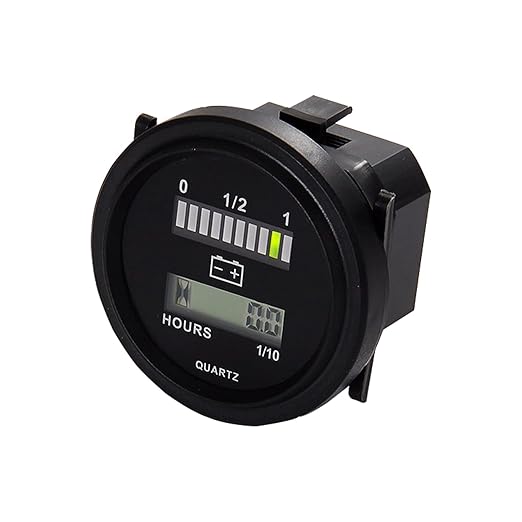 HonorMeet 12V/24V 36V 48V/72V Golf Cart Battery Meter, Lead Acid Battery Level by HonorMeet