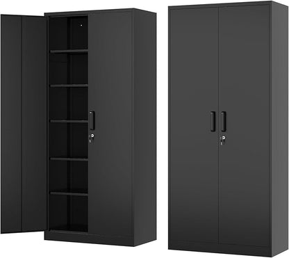 Metal Storage Cabinet-72” Tall Steel File Cabinet by Fesbos