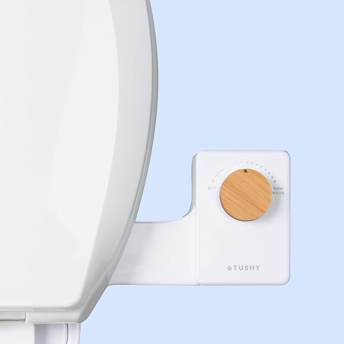 TUSHY Fresh Cool Water Bidet: Ultra Slim Toilet Seat Attachment Easy DIY by TUSHY