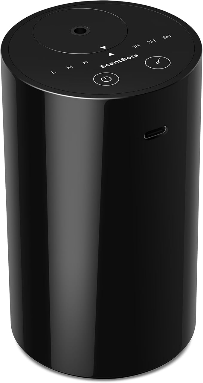 Waterless Essential Oil Diffuser, Battery Operated Aromatherapy Diffuser by ScentBots