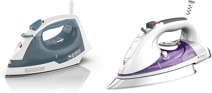 BLACK+DECKER Easy Steam IR40V Compact Iron & IR1350S Professional Steam Iron by BLACKDECKER