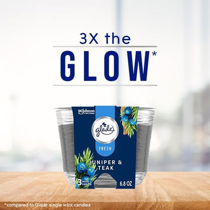 Glade Juniper & Teak Fresh Collection Candle - Image 4