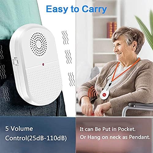 ChunHee Wireless Caregiver Pager Call Button Nurse Alert System Call Bell - Image 7