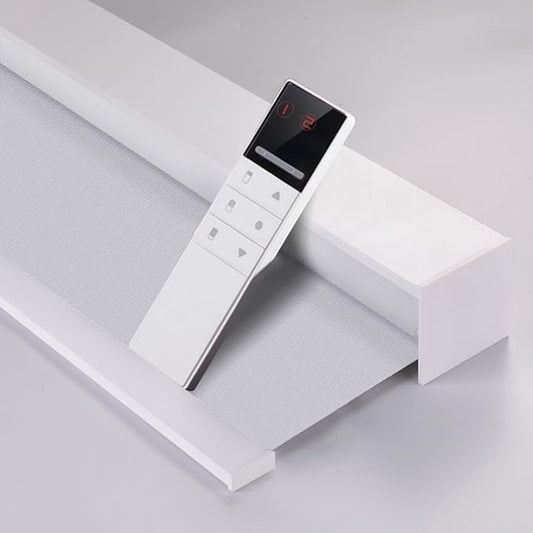 ZSHINE Motorized Blackout Window Blinds Customize Width Remote Control by ZSHINEHome