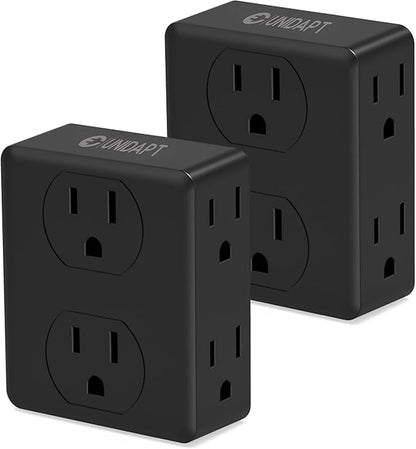 Multi Plug Outlet Splitter, Unidapt Multiple Outlets Extender Adapter by Unidapt