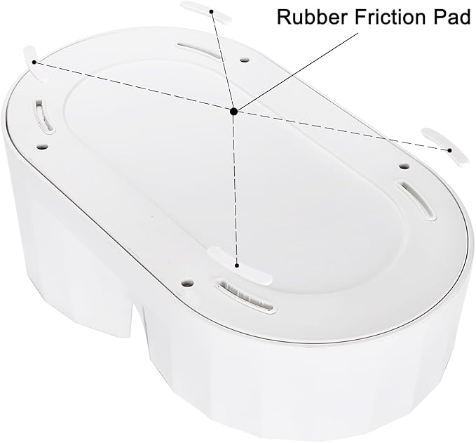 RIZZARI Gravity Water Bowl Dispenser: 4L White Stainless Steel Water Feeder - Image 5