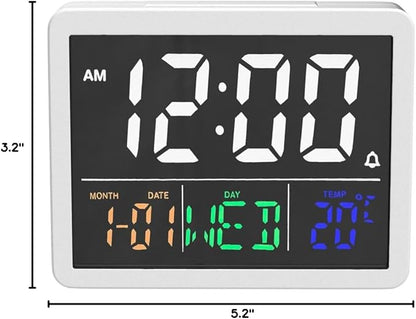 Digital Alarm Clock, with 5.5" Large LED Time Display, Adjustable Alarm Volume - Image 8