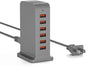 VPSUN USB Charger 6 Port 50W Multi USB Tower Charging Station by VPSUN