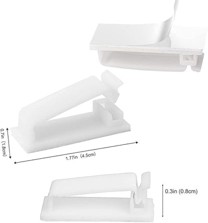 SOULWIT® 50 x Self-Adhesive Cable Management Clips - Image 3