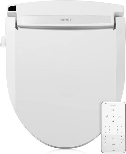 Brondell LE99 Bidet Toilet Seat, Fits Round Toilets, Electric Bidet by Brondell