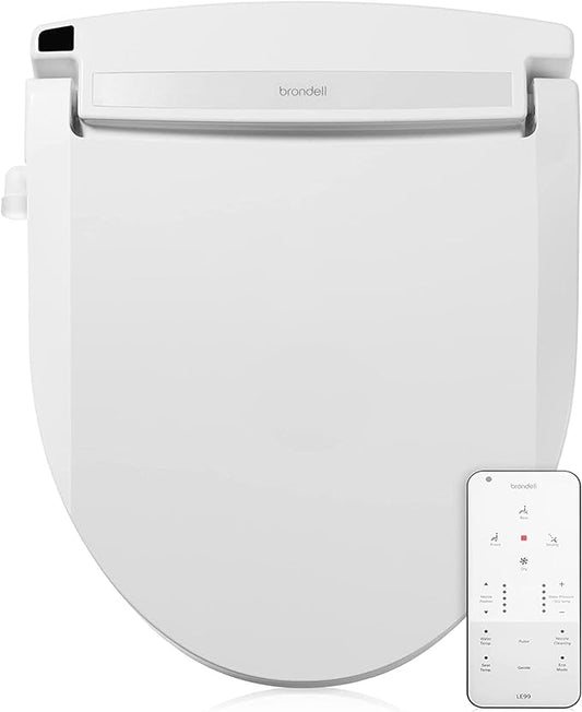 Brondell LE99 Bidet Toilet Seat, Fits Round Toilets, Electric Bidet by Brondell