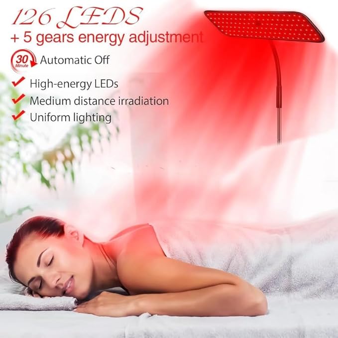 Body and Facial red Light Therapy, 660nm 850nm Infrared red Light Treatment - Image 6