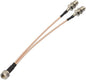 RedYutou F-Type RG6 3 Way Splitter Combiner Adapter F Male to F Dual Female by RedYutou-CableConnectivity