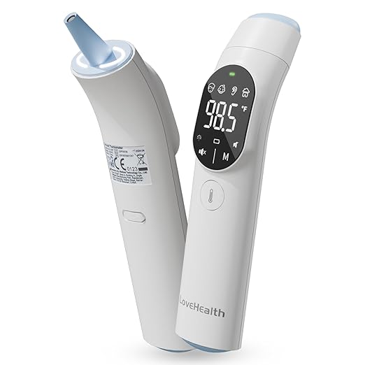 Thermometer for Adult and Kid, Ear and Forehead Thermometer by LoveHealth