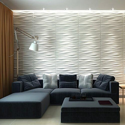 Art3d Decorative 3D Wall Panel, 32 Sq.FT PVC Interior Wall Decor - Image 3