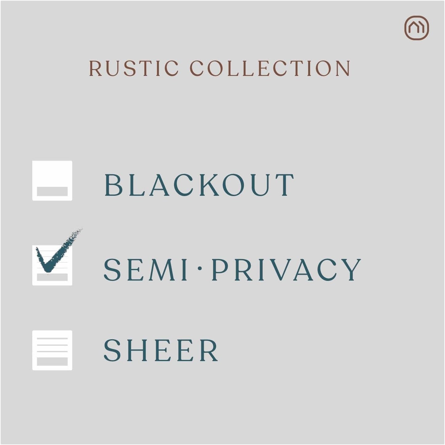 MOOD Custom Bamboo Shades | Rustic | Cordless Bamboo Roman Shades for Windows and Doors (Natural Woven) | Rustic Walnut (Great Privacy) | 52" W X 72" H
