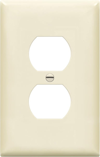 ENERLITES Duplex Receptacle Outlet Wall Plate, Midway Size 1-Gang 4.88" x 3.11" by Enerlites