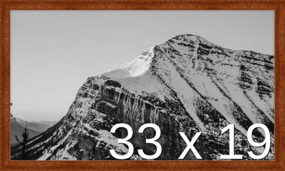 Frame It Easy 33 x 19 Russet Wood Frame by FrameItEasy