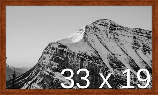 Frame It Easy 33 x 19 Russet Wood Frame by FrameItEasy