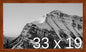 Frame It Easy 33 x 19 Russet Wood Frame by FrameItEasy