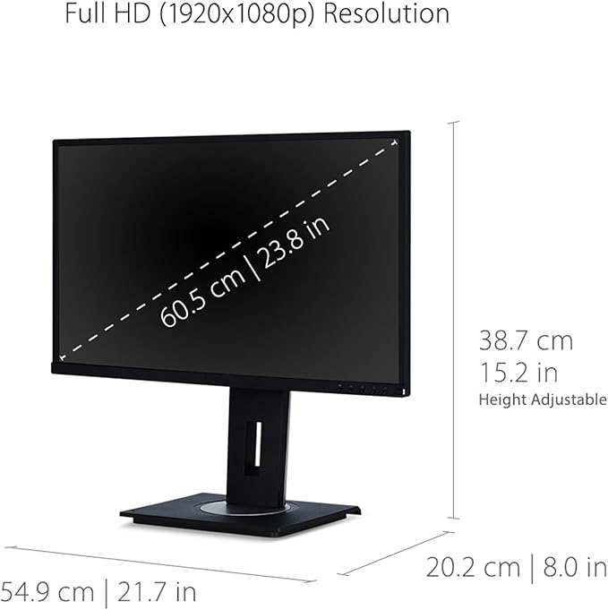 ViewSonic VG2448-PF 24 Inch IPS 1080p Ergonomic Monitor - Image 4