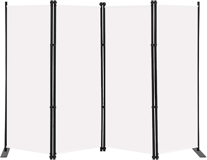 MAYOLIAH 4 Panel Room Divider Screen 6Ft Tall Foldable Privacy Dividers Indoor by MayoliahHome