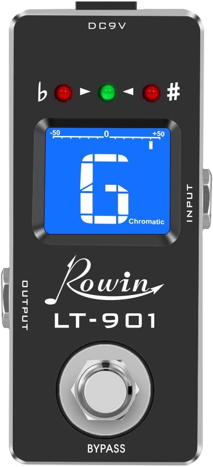 Rowin Guitar Tuner Pedal High Precision Chromatic Tuner by Rowin