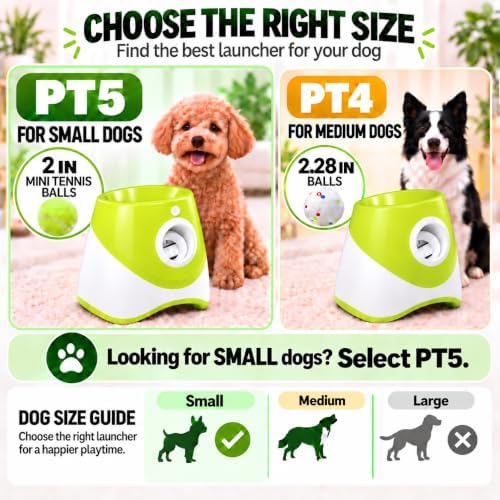 pt5 automatic dog ball launcher for small dogs, package contents