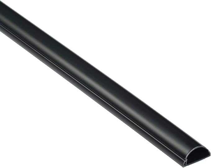 D-Line Half Round Cord Hider, Patented Cable Cover, Hide TV Wall Mount Wires by D-LineUSAinc