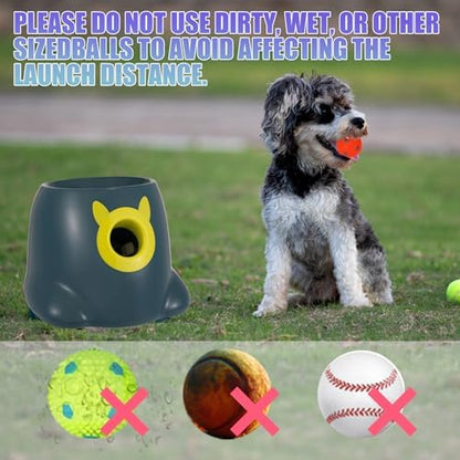 automatic ball launcher for dogs, dog fetch ball, front angle view