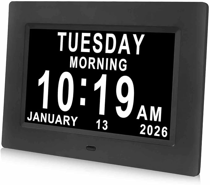 Jaihonda Dementia Clocks for Seniors, 7 Inch Clock by Jaihonda