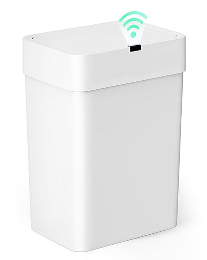 Cesun Bathroom Trash Can with Lid, 4 Gallon Motion Sensor Garbage Can Automatic by Cesun