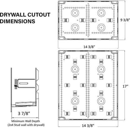 Legrand - OnQ Cable Management, In-Wall Media Box, Dual Purpose Structured - Image 5