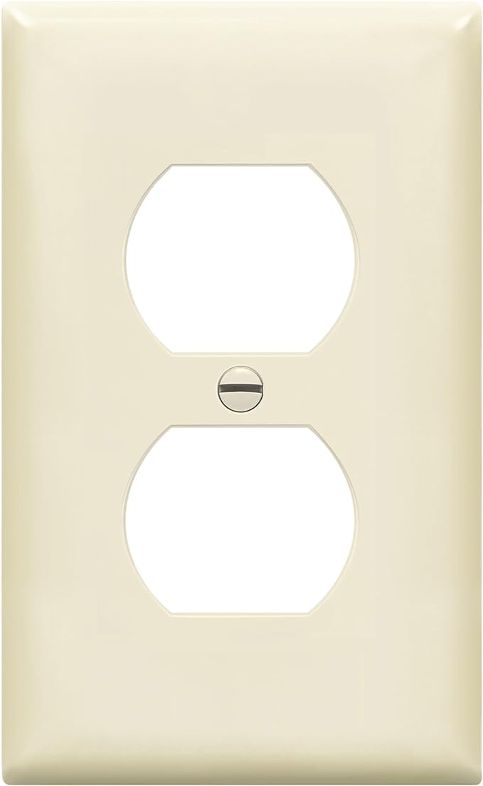 Enerlites 8821-LA Duplex Receptacle Outlet Wall Plate, Standard Size 1-Gang by Enerlites