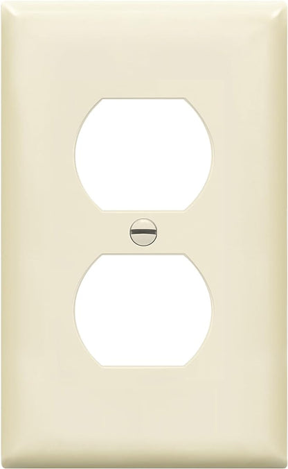 Enerlites 8821-LA Duplex Receptacle Outlet Wall Plate, Standard Size 1-Gang by Enerlites