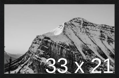Frame It Easy 33 x 21 Black Grain Wood Frame by FrameItEasy