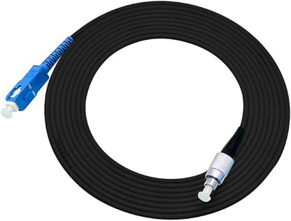 Jeirdus 50M SC to FC Outdoor Armored Simplex 9/125 SM Fiber Optic Cable Jumper - Image 3