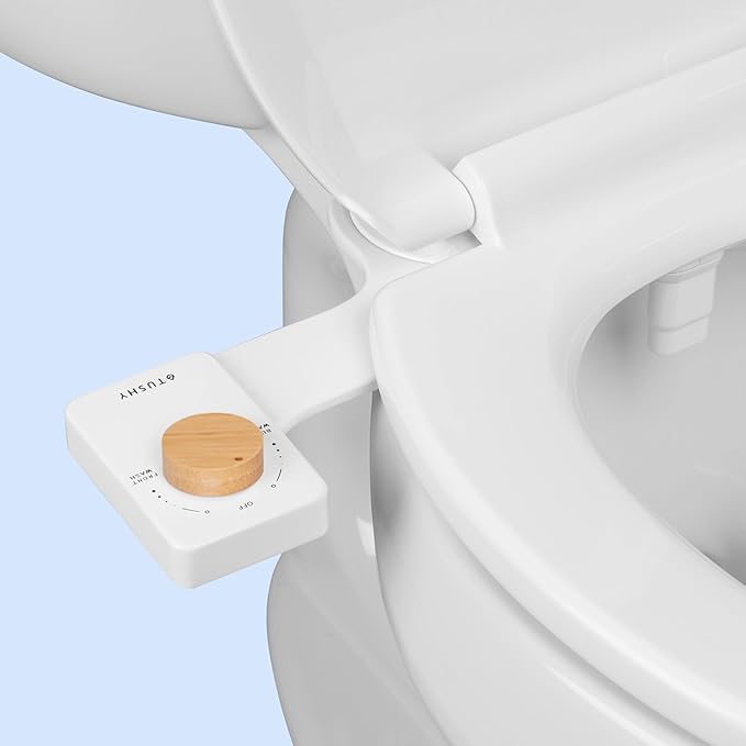 TUSHY NEW Fresh Dual Nozzle Cool Water Bidet: Ultra Slim Toilet Seat Attachment by TUSHY