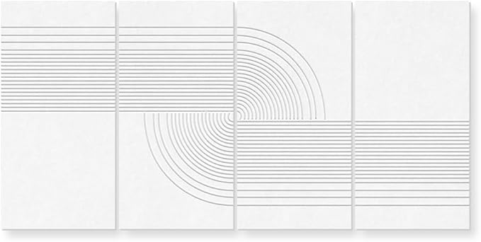 UMIACOUSTICS 4 Pack Art Acoustic Panels, Total 94.4” x 47.2” Sound Absorbing by UMIACOUSTIC