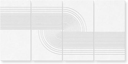 UMIACOUSTICS 4 Pack Art Acoustic Panels, Total 94.4” x 47.2” Sound Absorbing by UMIACOUSTIC